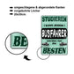 Blechschild ''Studieren kann jeder Busfahrer'' 20x30cm