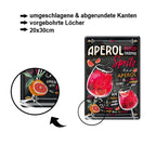 Blechschild ''Aperol Spritz Blood Orange'' 20x30cm