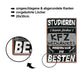 Blechschild ''Studieren kann jeder KFZ Mechaniker'' 20x30cm