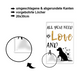 Blechschild ''All you need is love an an dog'' 20x30cm