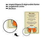 Blechschild ''Bier unser''20x30cm