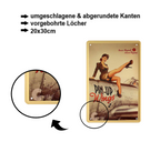 Blechschild ''Pinup Pin-Up Wings'' 20x30cm