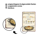 Blechschild ''Alpenländische Kässpätzle'' 20x30cm