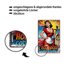 Blechschild ''Hot Food Cool Drinks'' 20x30cm