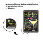 Blechschild ''Kamikaze'' 20x30cm