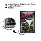 Blechschild ''Grasshopper'' 20x30cm