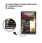 Blechschild ''Highball'' 20x30cm