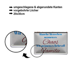 Blechschild ''Manche Menschen nennen es Chaos, Familie'' 20x30cm