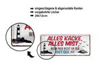 Blechschild ''Alles Kacke alles Mist Ostsee'' 28x12cm