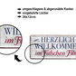 Blechschild ''Herzlich Wollkommen im falschen Film'' 28x12cm