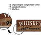 Blechschild ''Whiskey geht immer!'' 28x12cm