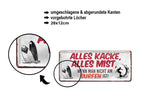 Blechschild ''Alles Kacke alles Mist Surfen'' 28x12cm
