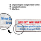 Blechschild ''Sex ist wie Skat. Kein guter Partner gute Hand'' 28x12cm