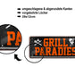 Blechschild ''Grill Paradies'' 28x12cm
