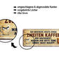 Blechschild ''Ich brauche heute eine zweiten Kaffee'' 28x12cm