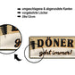 Blechschild ''Döner geht immer!'' 28x12cm