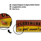 Blechschild ''Currywurst geht immer!'' 28x12cm