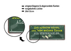 Blechschild ''Ich arbeite nicht, ich lebe Traum als Steuerzahler'' 28x12cm