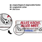 Blechschild ''Alles Kacke alles Mist Fussball'' 28x12cm