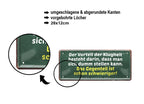 Blechschild ''Der Vorteil der Klugheit besteht im Vorteil dumm stellen'' 28x12cm