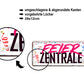 Blechschild ''Feier Zentrale'' 28x12cm
