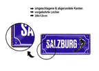 Blechschild ''Salzburg (ski)'' 28x12cm