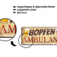 Blechschild ''Hopfen Ambulanz'' 28x12cm