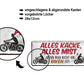 Blechschild ''Alles Kacke alles Mist Biken (motorrad)'' 28x12cm