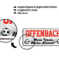 Blechschild ''Offenbach Mein Verein, Meine Heimat'' 28x12cm