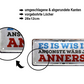 Blechschild ''Es is wis is ansonste wärs ja anders'' 28x12cm