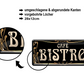 Blechschild ''Cafe Bistro'' 28x12cm