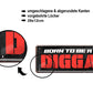 Blechschild ''Born to be a Digga'' 28x12cm