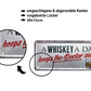 Tin sign ''A whiskey a day keeps the doctor away'' 28x12cm
