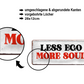 Blechschild ''Less ego more Soul'' 28x12cm