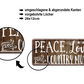 Blechschild ''Peace, Love and Country Music'' 28x12cm