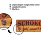 Blechschild ''Schoko geht immer!'' 28x12cm