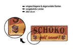 Blechschild ''Schoko geht immer!'' 28x12cm