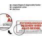 Blechschild ''Psychologisch gesehen wird alles besser'' 28x12cm