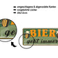 Blechschild ''Bier geht immer!'' 28x12cm