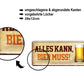 Blechschild ''Alle kann, Bier muss'' 28x12cm