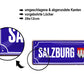 Blechschild ''Salzburg (wappen)'' 28x12cm