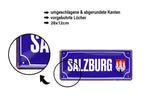 Blechschild ''Salzburg (wappen)'' 28x12cm