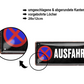 Blechschild ''Ausfahrt'' 28x12cm