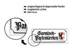 Blechschild ''Garmisch-Partenkirchen (wappen)'' 28x12cm