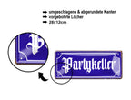 Blechschild ''Partykeller'' 28x12cm