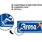 Blechschild ''Arosa (ski)'' 28x12cm