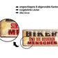 Blechschild ''Biker sind die besseren Menschen'' 28x12cm