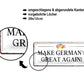 Blechschild ''Make Germany great again (weiß)'' 28x12cm