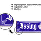 Blechschild ''Issing'' 28x12cm