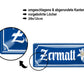 Blechschild ''Zermalt (blume)'' 28x12cm